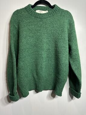 Vintage John Deere Sweater Mens XL Green CrewNeck Wool Made in USA**Runs Small**